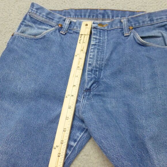 Wrangler Men's Straight Jeans - Blue - Picture 7 of 11